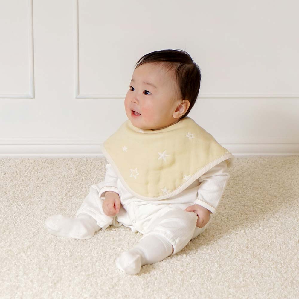 六層紗拍嗝巾圍兜 星彩幻夢