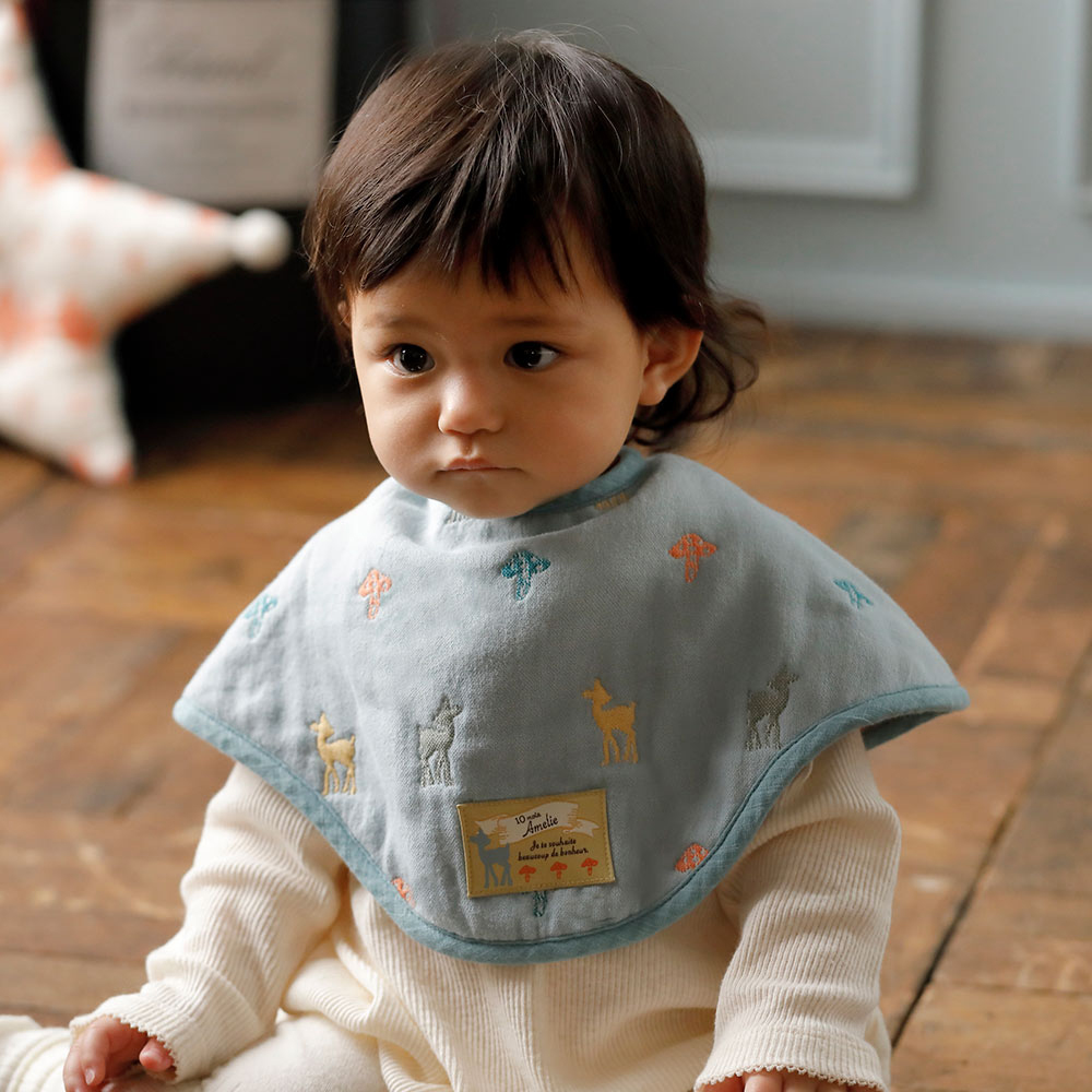 六層紗拍嗝巾圍兜 異想世界