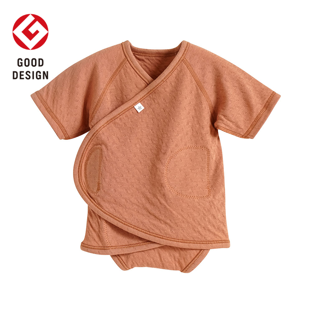 PATTO SATTO HADAGI 秒脫連身包屁衣 橘 50-60cm