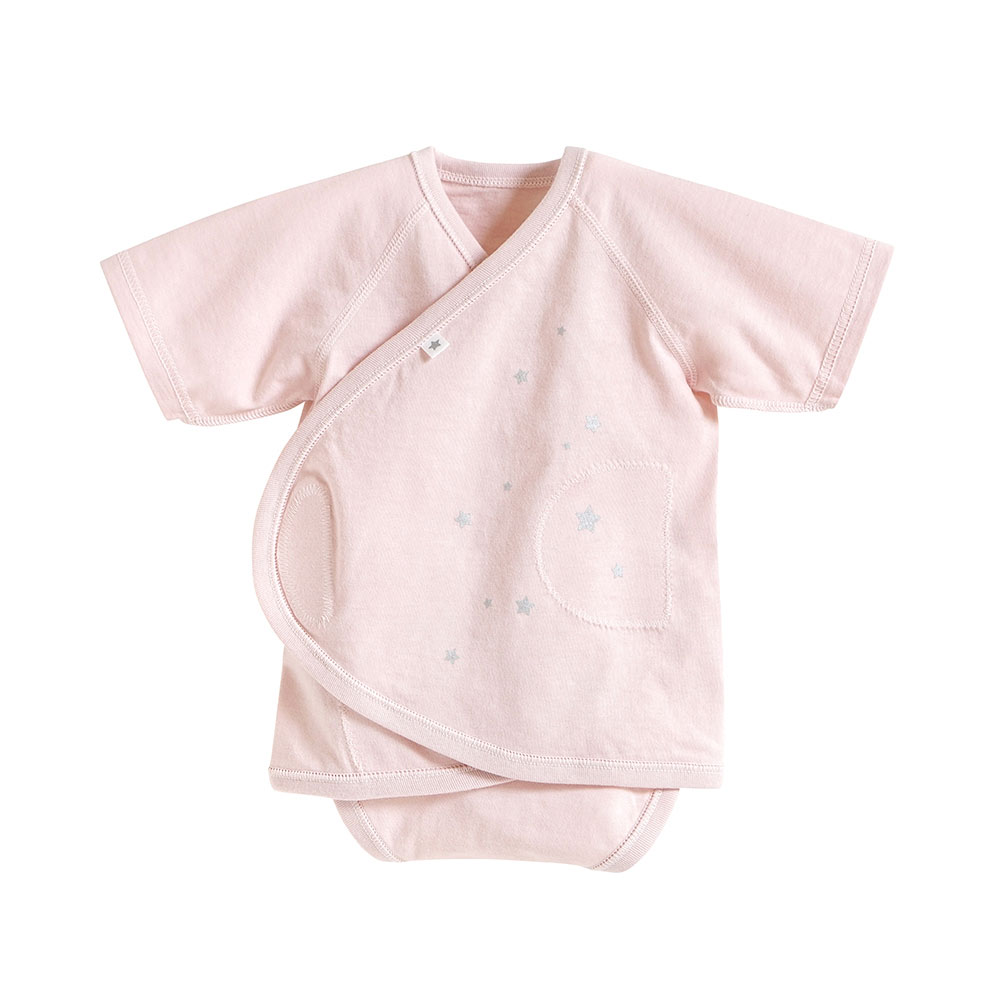 PATTO SATTO HADAGI 秒脫連身包屁衣 粉 60-70cm