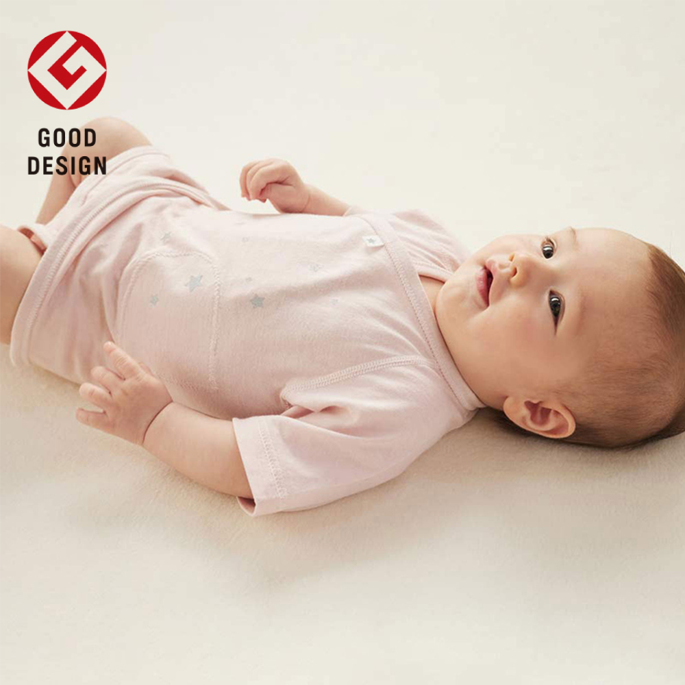 PATTO SATTO HADAGI 秒脫連身包屁衣 粉 50-60cm