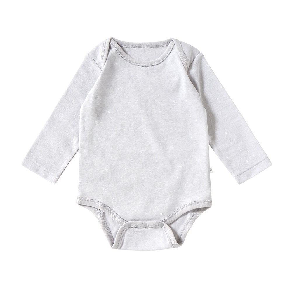 美好時光長袖包屁衣 灰