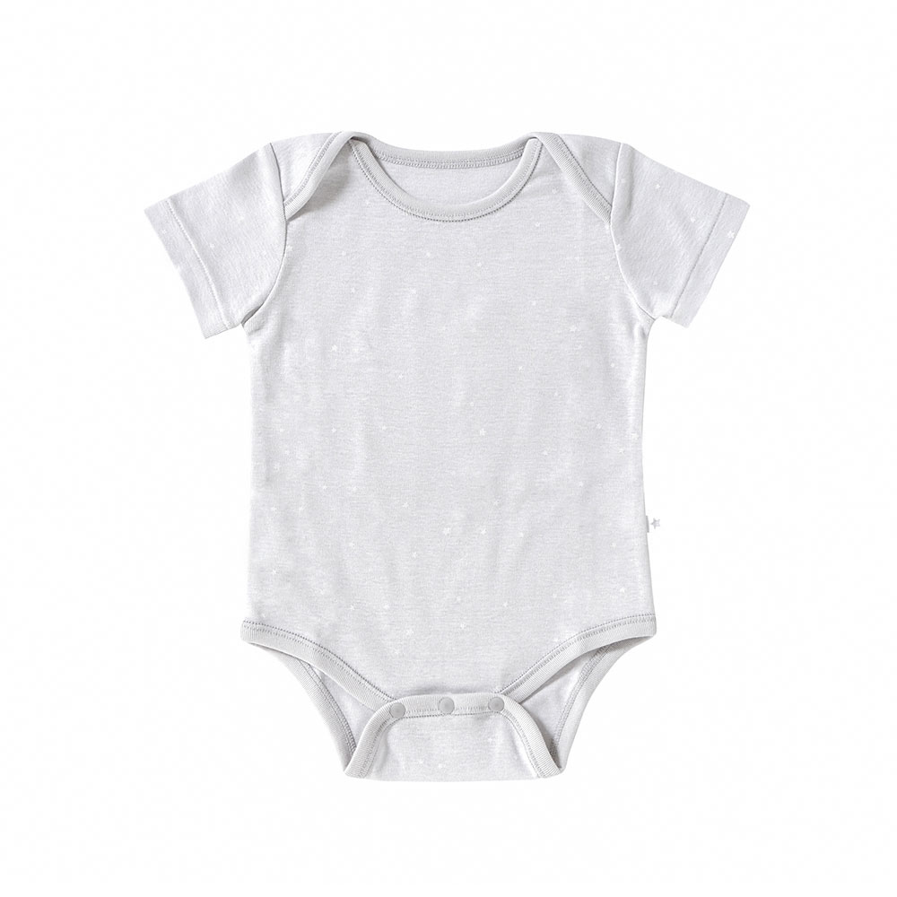 美好時光半袖包屁衣 灰