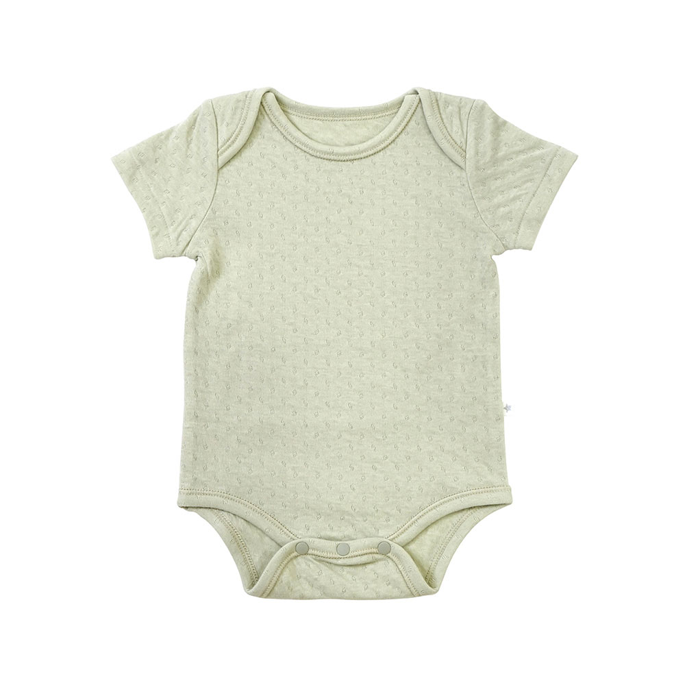 美好時光半袖包屁衣 綠