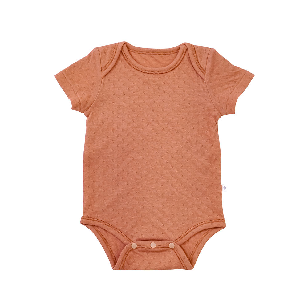 美好時光半袖包屁衣 橘