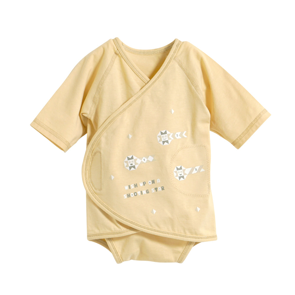 tupera tupera 秒脫連身包屁衣 黃 60-70