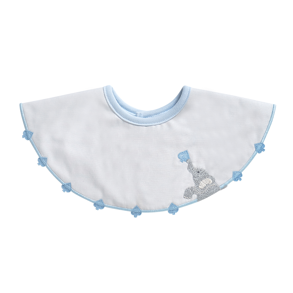 黑桃小象刺繡圍兜