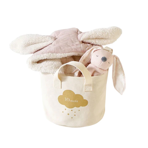 暖萌寶貝斗篷禮物袋組 粉