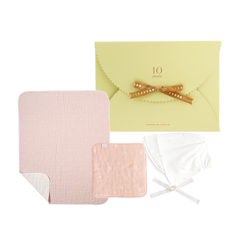 十字星彩六層紗被夢幻限定組 粉紅