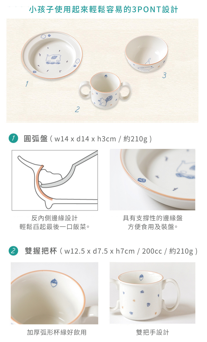 福滿初食瓷器餐具組