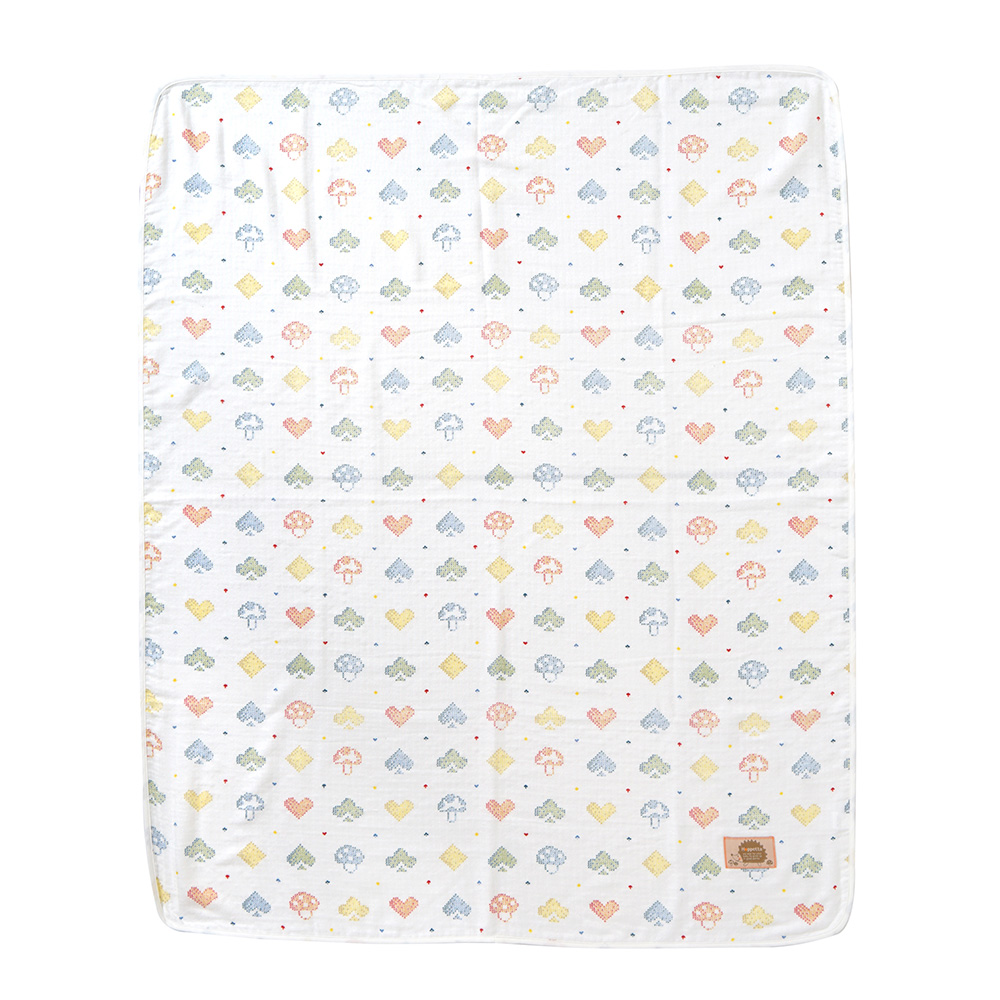 蘑菇森友會天絲三層紗被 L