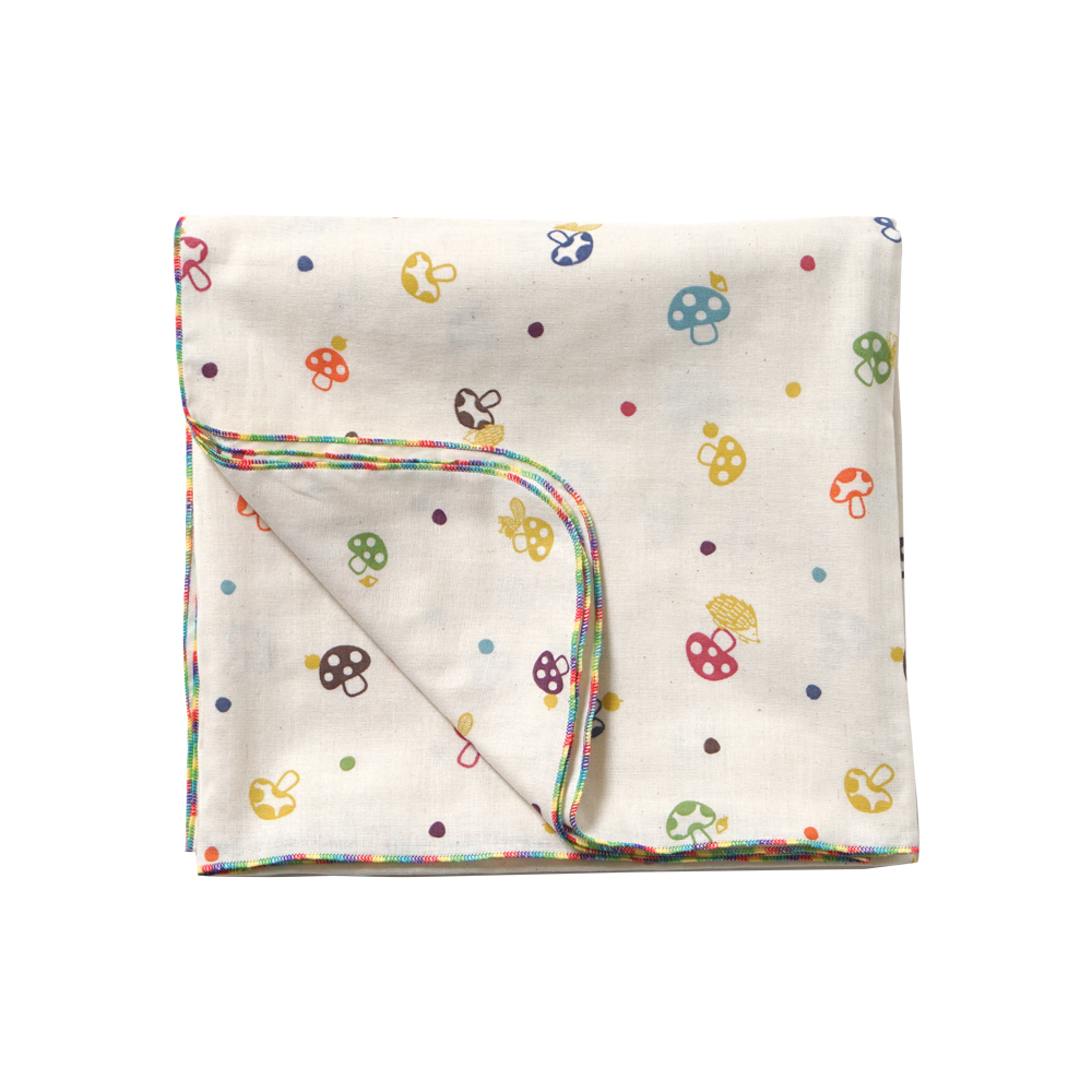多功能紗布包巾 彩色蘑菇