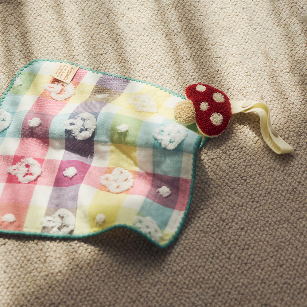 繽紛蘑菇掛式手帕組