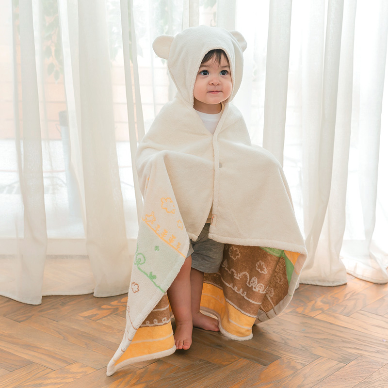 童趣森林熊耳朵浴巾