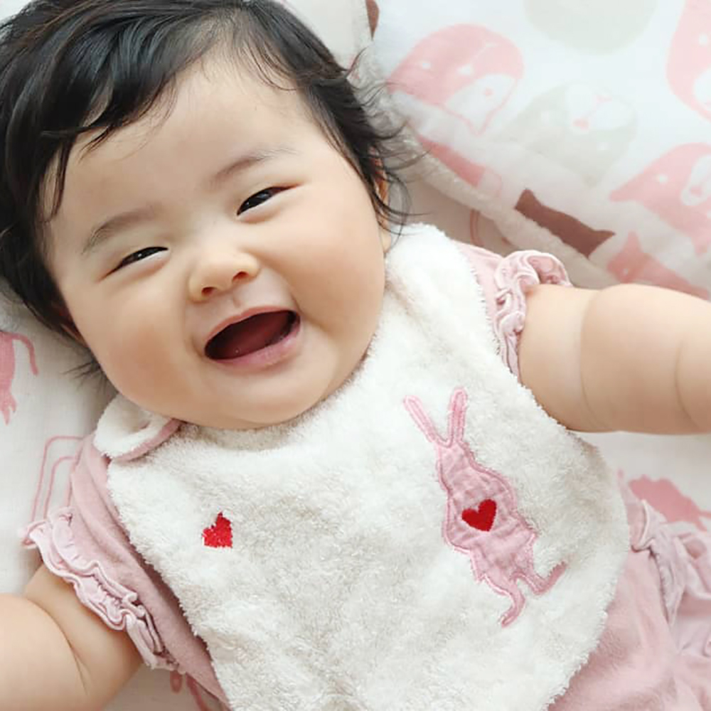 Nigi繡花圍兜-兔子