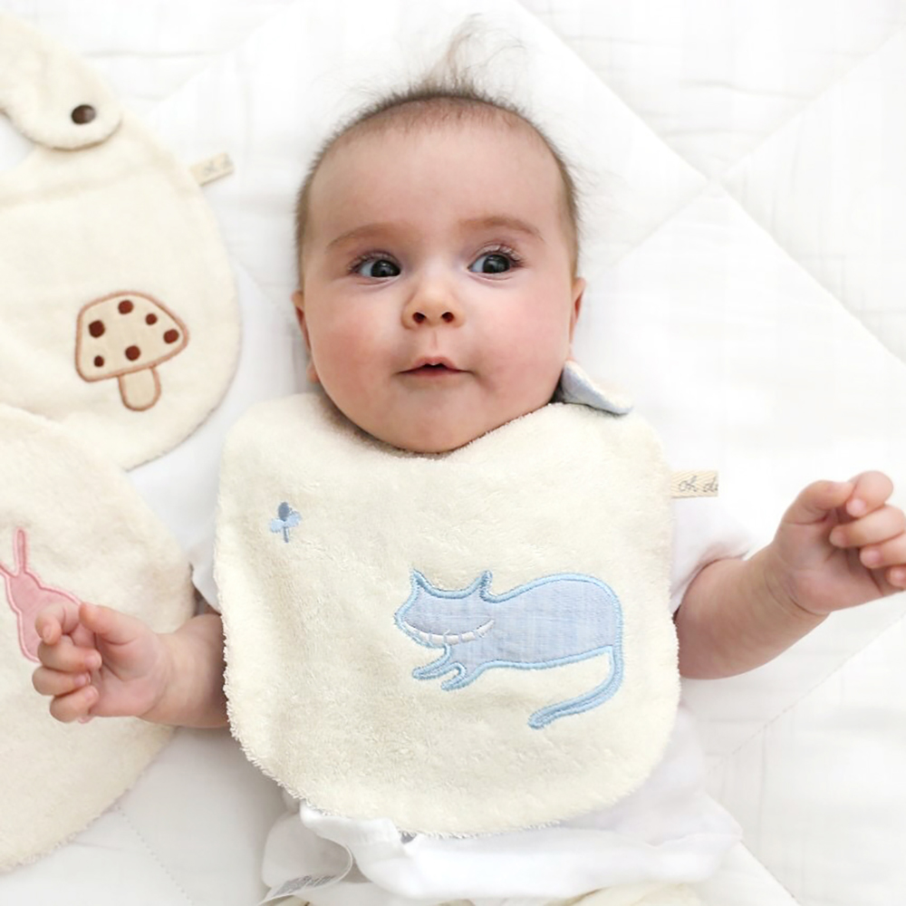 Nigi繡花圍兜-貓