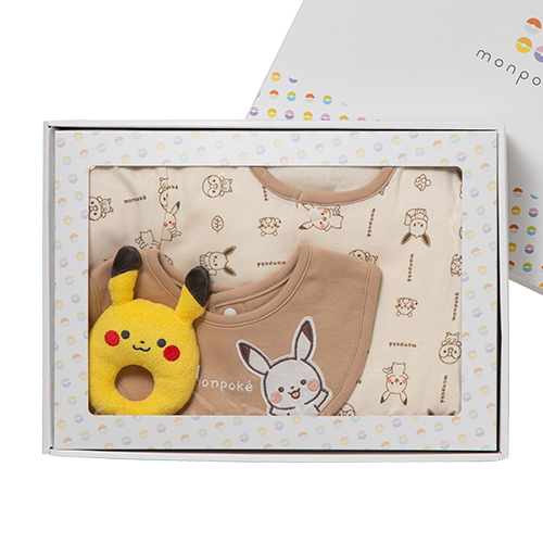 Monpoke寶可夢 連身衣3入禮盒組
