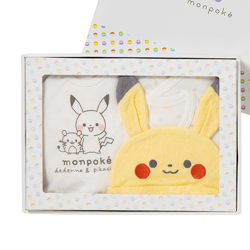 Monpoke寶可夢 新生兒寶寶套裝禮盒組-4入