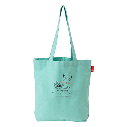 Monpoke寶可夢 皮卡丘&波加曼帆布袋 綠色