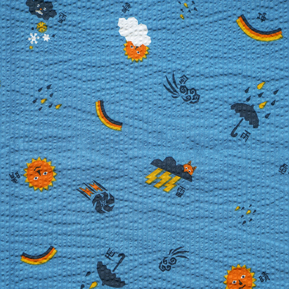 聯名系列正是以宮澤賢治最廣為人知的詩作《不畏風雨》，為靈感起點，tupera tupera以其標誌性的拼貼風格與大膽色彩，轉化為各式圖案，融入「雨」「晴」「雲」「風」「暴風雨」「雪」「雷」「彩虹」等各種漢字和圖案，不輸給雨不輸給風，擁有直面世界的勇氣，是對每個孩子的期待與祝福。