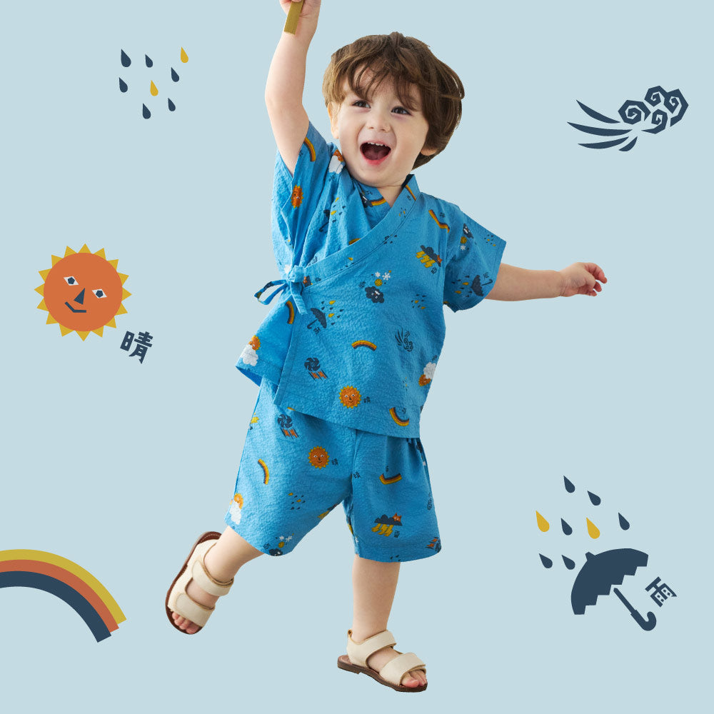 聯名系列正是以宮澤賢治最廣為人知的詩作《不畏風雨》，為靈感起點，tupera tupera以其標誌性的拼貼風格與大膽色彩，轉化為各式圖案，融入「雨」「晴」「雲」「風」「暴風雨」「雪」「雷」「彩虹」等各種漢字和圖案，不輸給雨不輸給風，擁有直面世界的勇氣，是對每個孩子的期待與祝福。