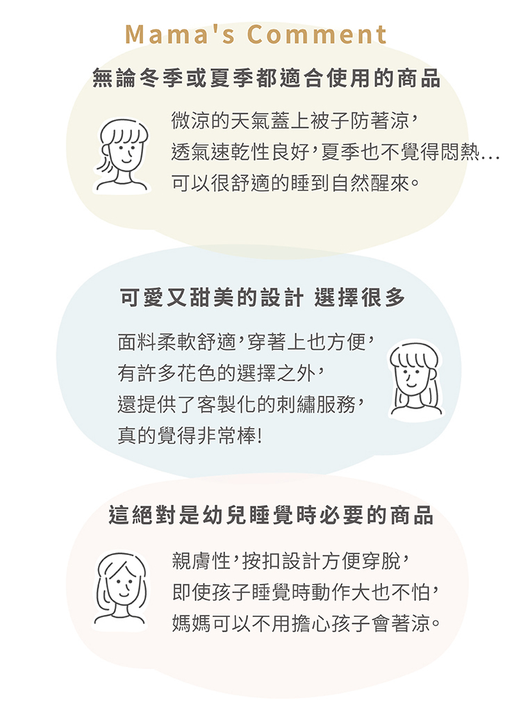 讀者票選人氣六層紗：無論冬季或夏季都很適合使用的商品、可愛又甜美的設計、絕對是幼兒睡覺時必要的商品