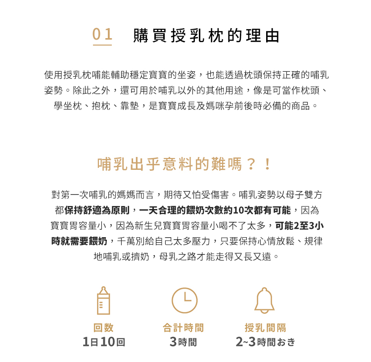 每日授乳更加輕鬆，正確授乳姿勢