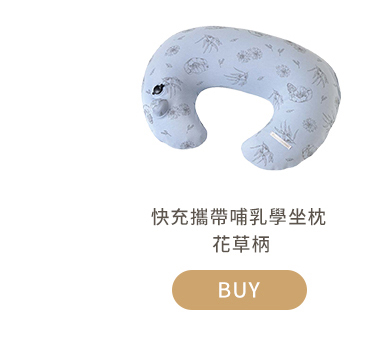 快充攜帶哺乳學坐枕 花草炳