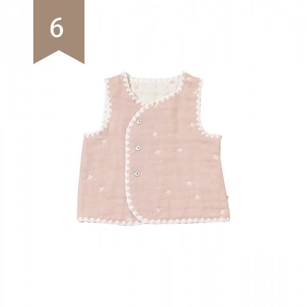 六層紗前扣背心